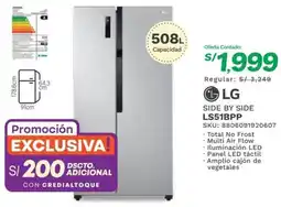 Marcimex LG SIDE BY SIDE LS51BPP oferta