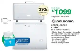 Indurama CONGELADORA CI-300