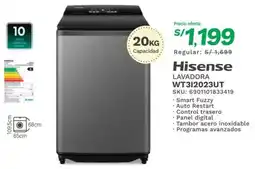 Marcimex Hisense LAVADORA WT312023UT oferta