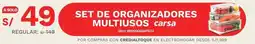 Marcimex Set de organizadores multiusos carsa oferta