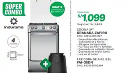 Marcimex Indurama COCINA 24" GRANADA ZAFIRO oferta