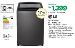Marcimex LG LAVADORA WT17BVTB oferta
