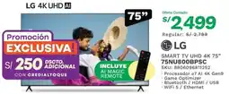 Marcimex LG SMART TV UHD 4K 75" 75NU800BPSC oferta