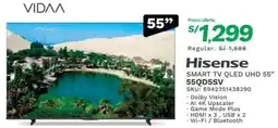 Marcimex Hisense SMART TV QLED UHD 55" 55QD5SV oferta