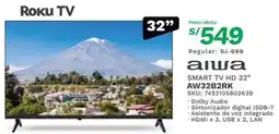 Marcimex Aiwa SMART TV HD 32" AW32B2RK oferta