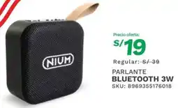 Marcimex Nium parlante bluetooth 3w oferta