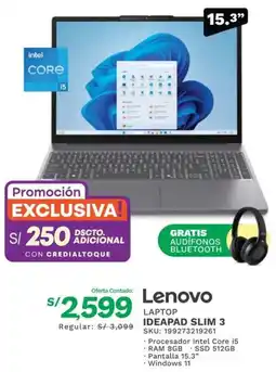 Marcimex Lenovo laptop ideapad slim 3 oferta