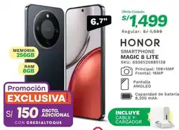 Marcimex Honor Smartphone Magic 8 Lite oferta