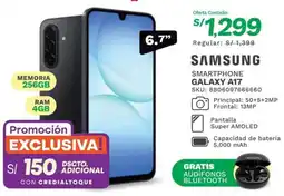 Marcimex Samsung smartphone galaxy A17 oferta