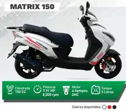 Marcimex Motos SSenda MATRIX 150 oferta