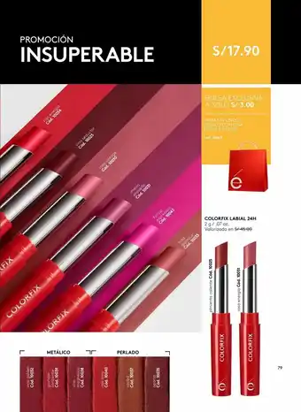 Ésika Colorfix labial 24h oferta