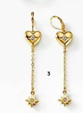 Ésika Aretes glam light heart oferta