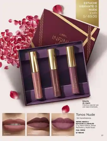 L'Bel Estuche con tonos nude oferta