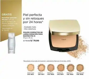 L'Bel Polvos compactos de larga duración para rostro fps 15 10 g oferta