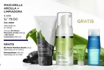L'Bel Bio resist mascarilla arcilla + limpiadora oferta
