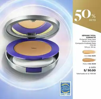 L'Bel Défense total compacto protector solar para rostro en crema compacta acabado mate fps 50 9.5 g oferta