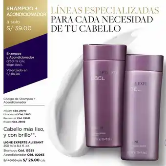 L'Bel Shampoo y acondicionador (250 ml c/u; elige tipo). oferta