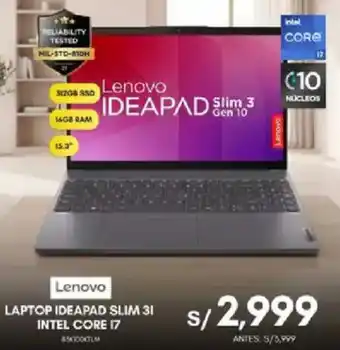 Lenovo LAPTOP IDEAPAD SLIM 3I INTEL CORE I7