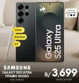 La Curacao SAMSUNG GALAXY S25 ULTRA TITANIO NEGRO oferta