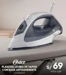 La Curacao Oster plancha ligera de vapor con base antiadherente oferta