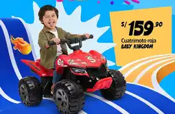 Plaza Vea Baby kingdom cuatrimoto roja oferta
