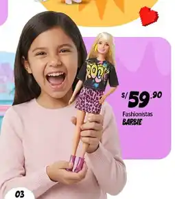 Plaza Vea Fashionistas barbie oferta