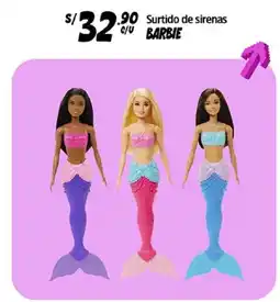 Plaza Vea barbie surtido de sirenas oferta