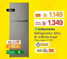 Metro Indurama refrigerador 324 l oferta