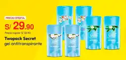 Metro Secret gel antitranspirante oferta