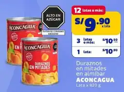Makro Aconcagua duraznos en mitades en almíbar oferta