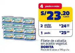 Makro Dorita filete de caballa en aceite vegetal oferta