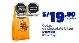 Makro Romex gotas de chocolate bitter oferta