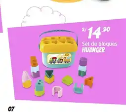 Plaza Vea Huanger set de bloques oferta