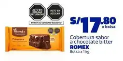 Makro Romex cobertura sabor a chocolate bitter oferta
