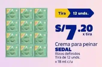 Sedal crema para peinar rizos definidos