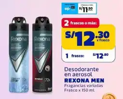 Makro Rexona men desodorante en aerosol oferta