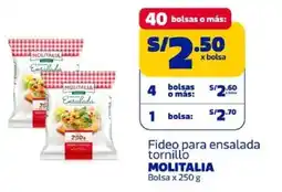 Makro Molitalia fideo para ensalada tornillo oferta
