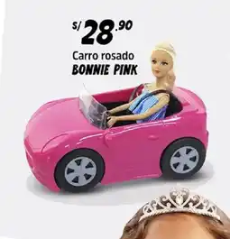 Plaza Vea Bonnie Pink carro rosado oferta