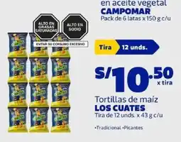 Makro Los cuates tortillas de maiz oferta