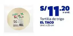 Makro El Taco tortilla de trigo oferta