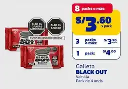 Makro Black out galleta vainilla oferta