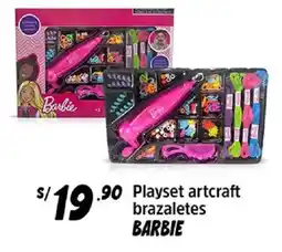 Plaza Vea Barbie playset artcraft brazaletes oferta