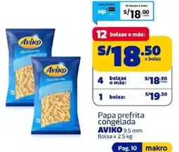 Makro Aviko papa prefrita congelada oferta