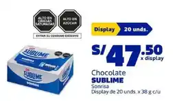 Makro Sublime chocolate sonrisa oferta