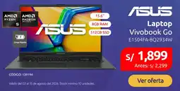 Hiraoka Asus laptop vivobook go oferta