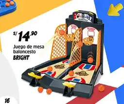 Plaza Vea Bright juego de mesa baloncesto oferta