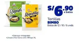 Makro Bimbo tortillas oferta