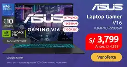 Hiraoka Asus laptop gamer v16 oferta