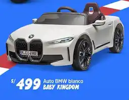 Plaza Vea Baby kingdom auto bmw blanco oferta