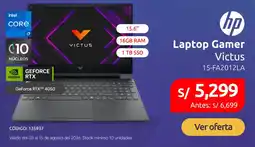 Hiraoka hp laptop gamer victus 15-fa2012la oferta